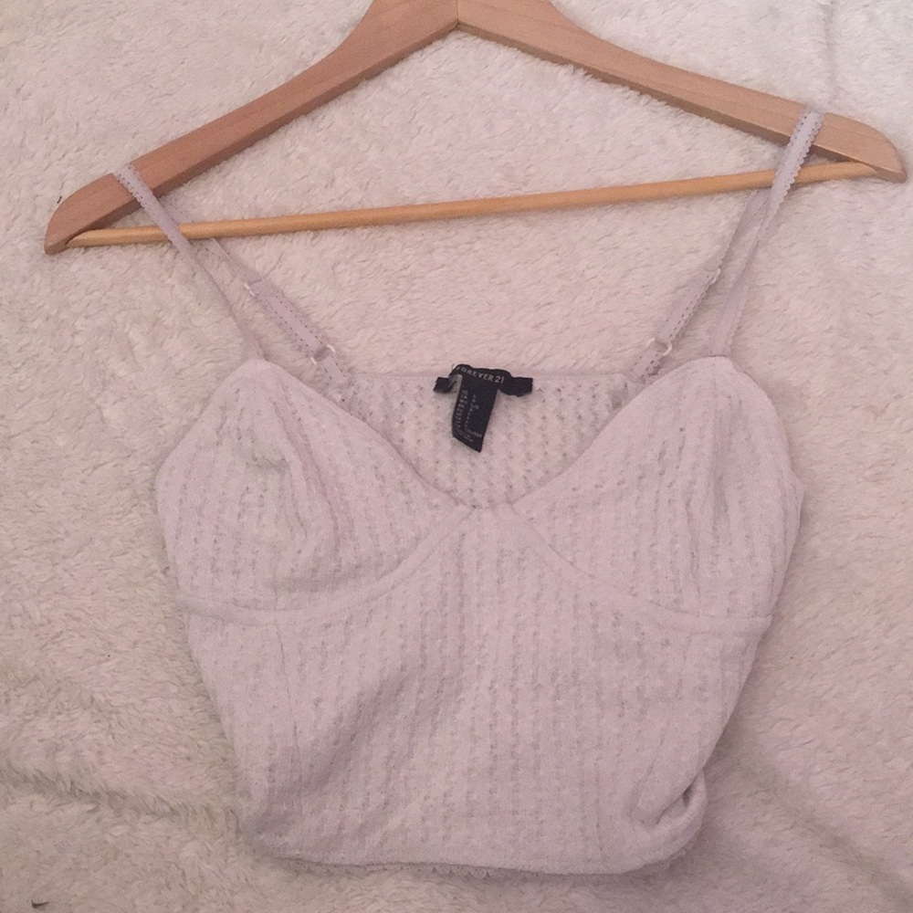White crop top
